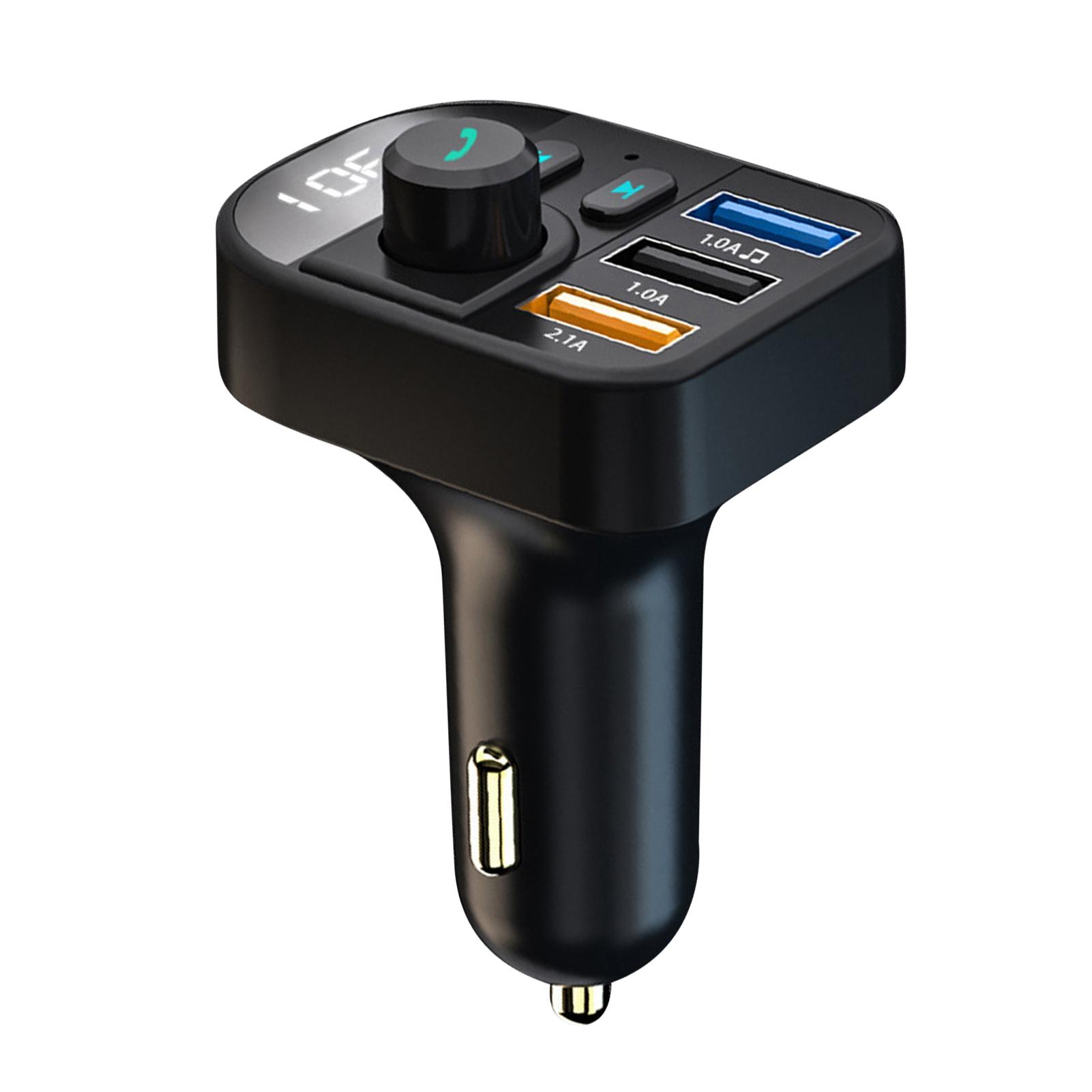 

Автомобильный FM-трансмиттер Универсальный Звонок по громкой связи 3 USB-порта Автомобильный MP3-плеер Bluetooth Радиоприемник Автомобильное зарядное устройство