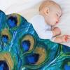 Peacock Full Glory 2 Throw Blanket Picnic Personalized Gift Hairys Designers Blankets
