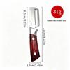 Multi-functional Wooden Handle Stainless Steel Peeler & Melon/Scallion Slicer