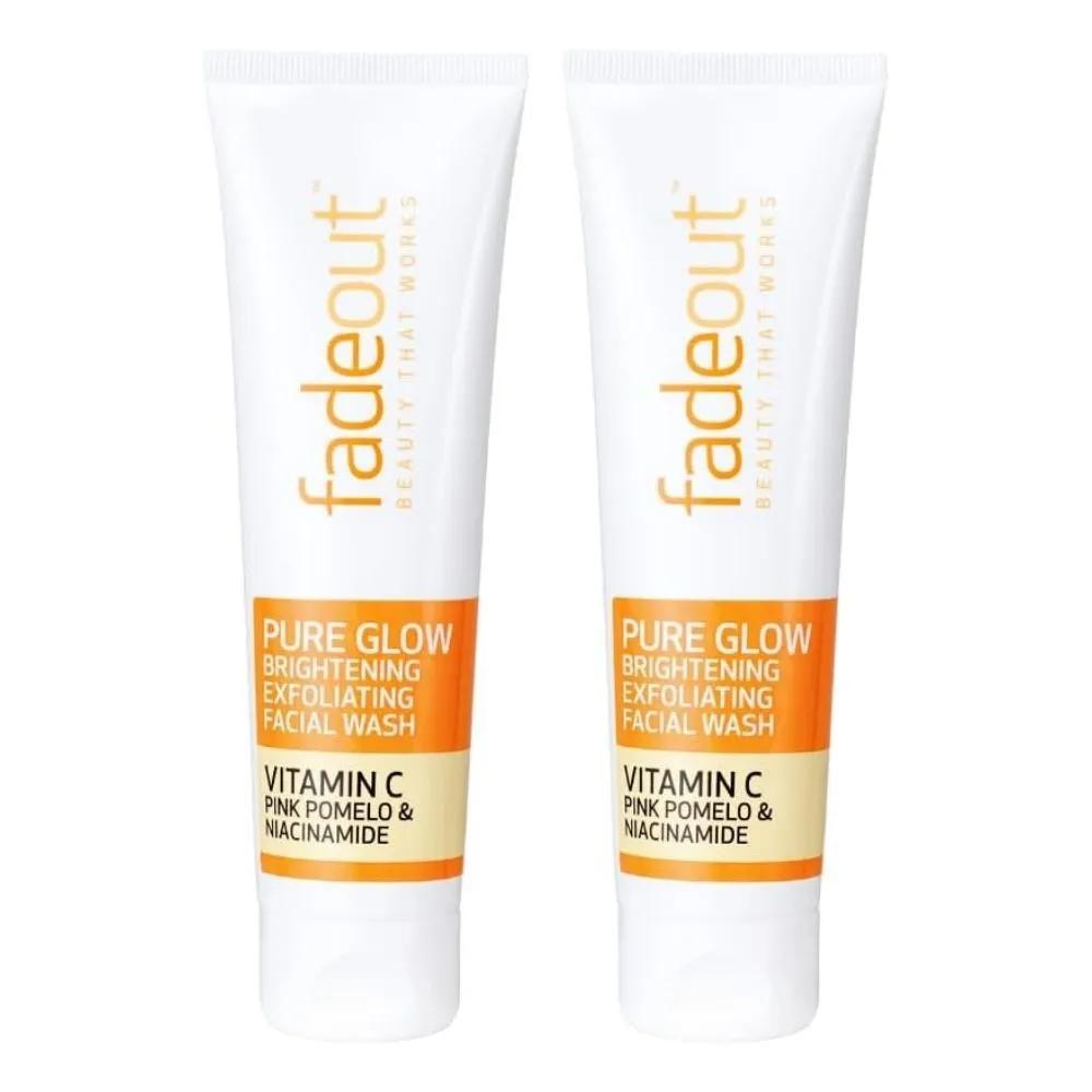 Fade Out Pure Glow Brightening Facial Wash 100ml x 2 Cleansing Foam Exfoliating Facial Wash fadeout