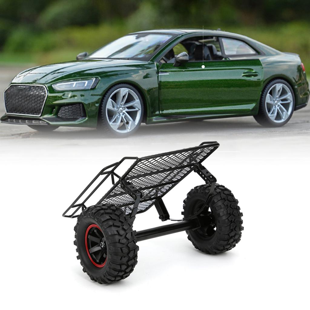 Metal Model Car Small Trailer Fit for Traxxas TRX4 Axial SCX10 RC4WD D90 CC01 1 10 RC Truck