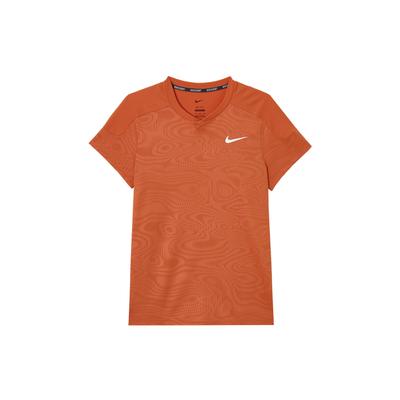 Court Slam Geprint Logo Ronde Hals Korte Mouw T-shirt Heren tops Roest FD5263-811
