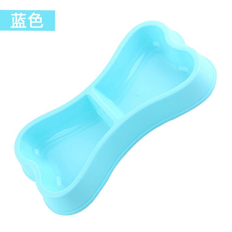 3 Dog Bowls for Puppies2-in-1 Bone Shaped Small Pet FeederPlastic Water and Food Container, Suitable for PuppiesCats, and Small Animals, Easy To Clean