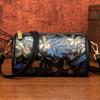 Chinese Style Printed Crossbody Bag - Vintage Texture Large Capacity Women's Handbag, Art Hand Painted Casual Commuter Purse