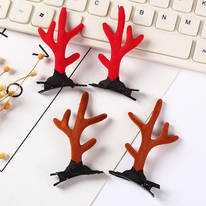 Christmas Antler Hair Clips - Festive Hair Accessories for Women & Children