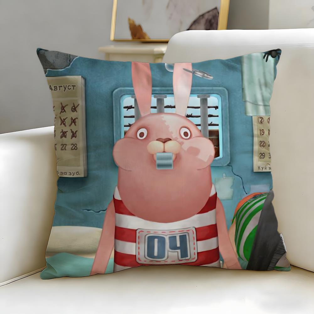 classic cartoon Usavich Cushion Cover Soft & Easy-Wash Pillow Case – Versatile for Couch, Bed, Travel and Office