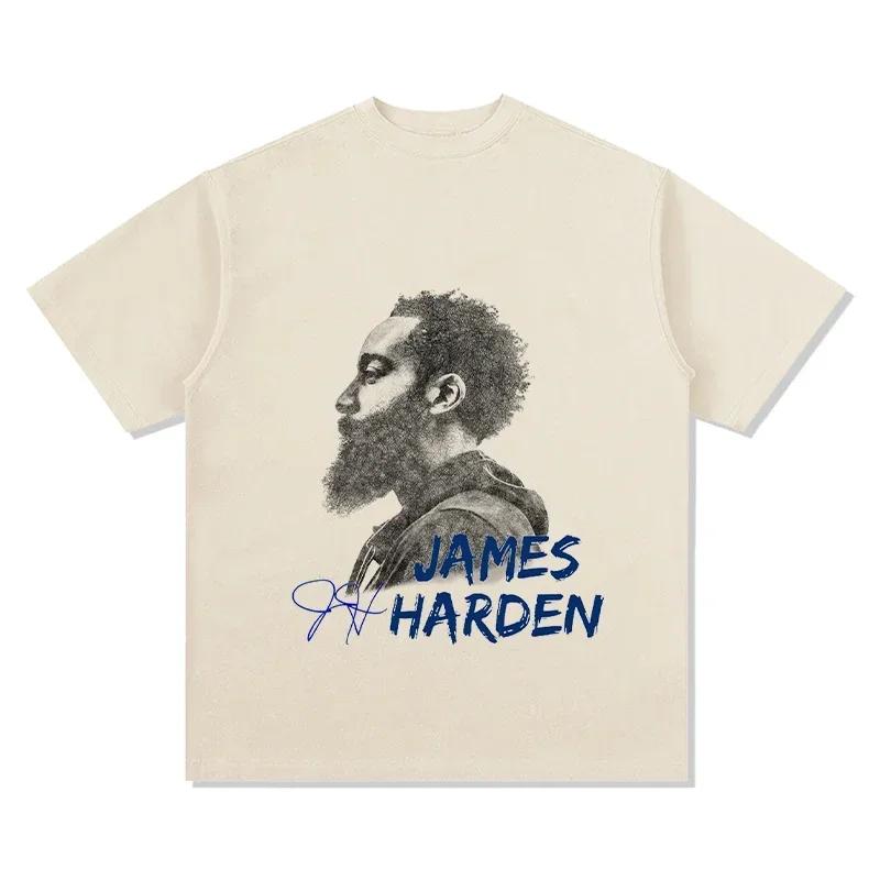 ZX TEE NBA star portrait short sleeved T-shirt  Printed Short Sleeve T-shirt Men Distress American Women Tshirt 2025