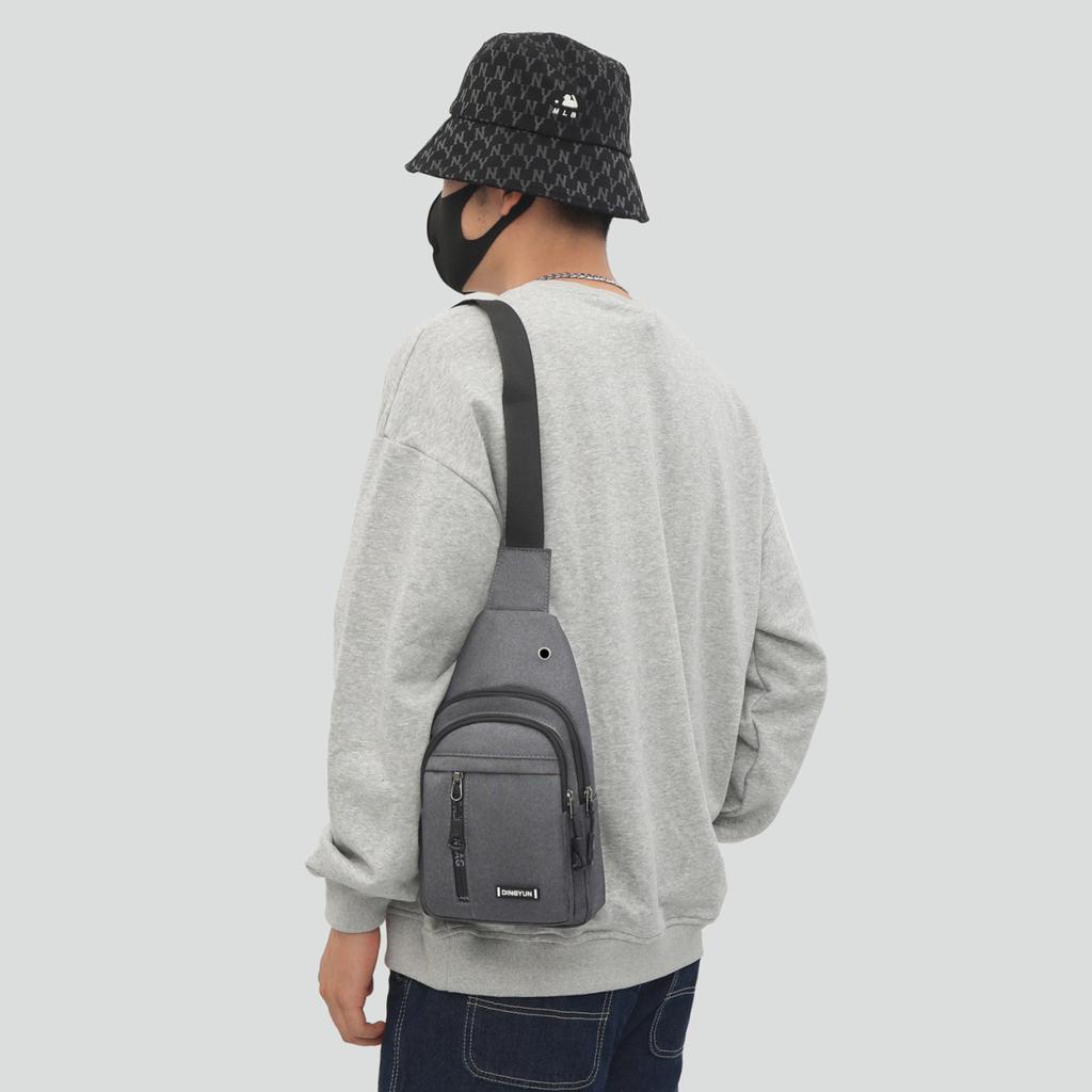 Unisex Chest Bag Simple Storage Bag Lightweight Travel Small Backpack Crossbody Bag Fashion Casual Single Should Bags