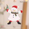 Wrought Iron Santa Claus and Snowman Christmas Tree Decorations