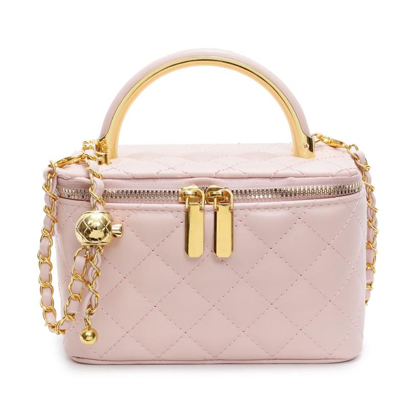 

Модная сумка для ручной носки Новая повседневная маленькая квадратная сумка Наплечная женская сумка розовый