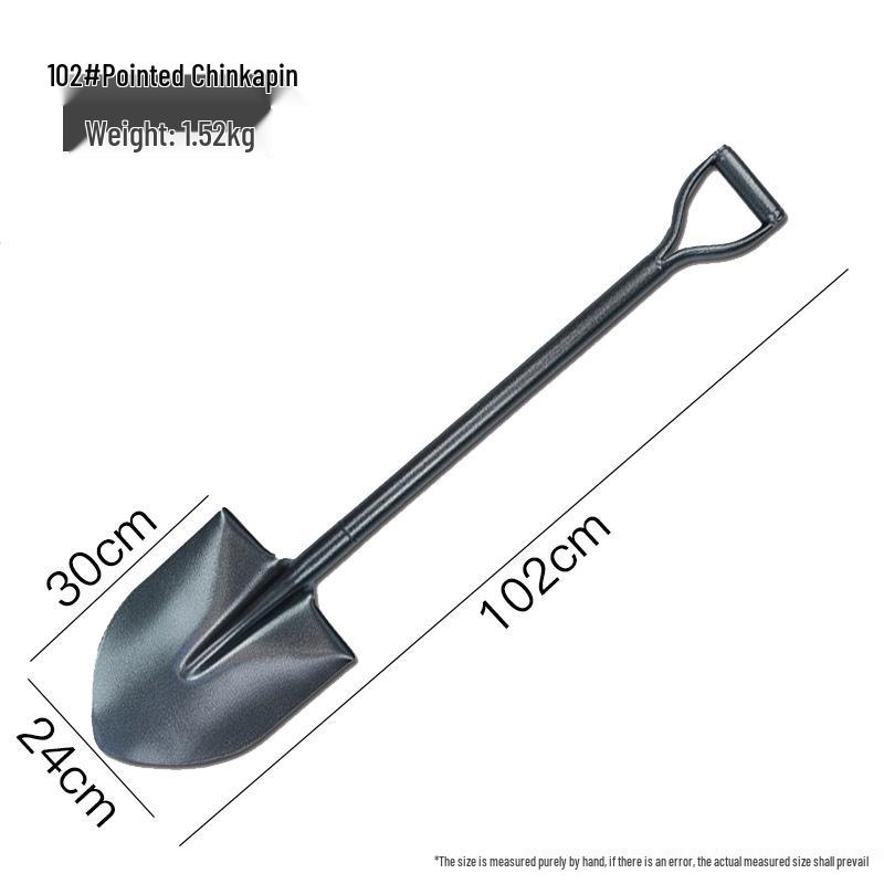 Manganese Steel Iron Shovel for Gardening - Heavy Duty Tool for Planting, Digging, and Outdoor Use