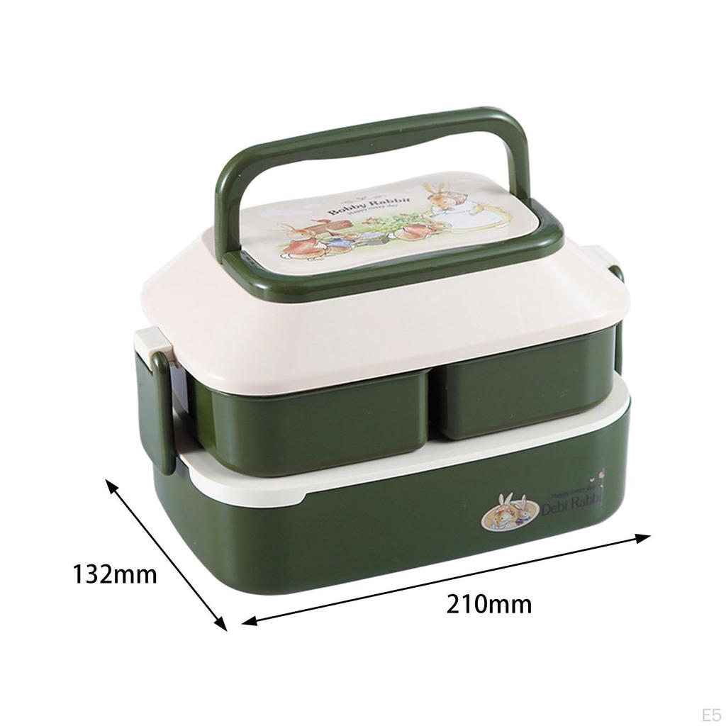 Children Lunch Box Lightweight Food Containers for Fishing Dining Out Office