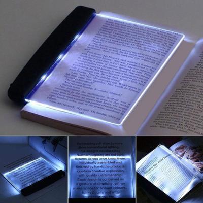 Veilleuse Rechargeable à Clip Lampe de Lecture 2-en-1 Éclairage Pleine Page Lentilles Protégeant les Yeux Lumière de Lecture de Chevet
