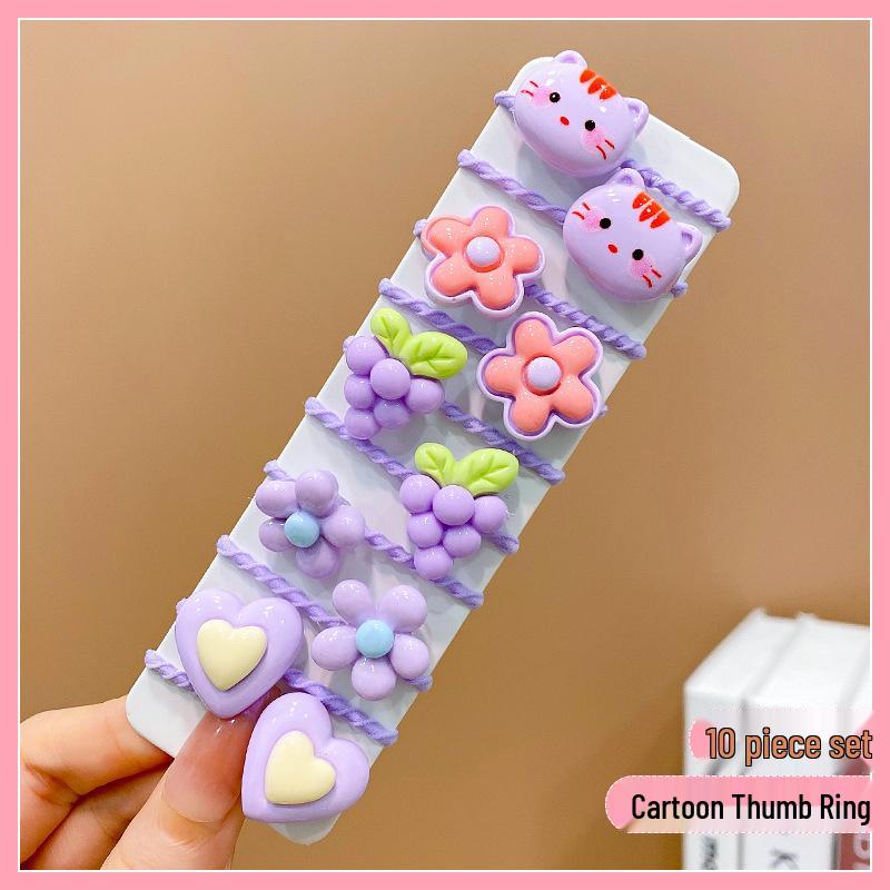 Non-Damaging High-Elastic Hair Ties: Gentle Rubber Bands for Kids' Hairstyles