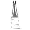 Gebogener Kantenbinder Saumformer Hochwertiges Metall Hochkopf Nähmaschinenzubehör(Einlass 18MM )