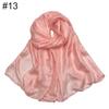 New scarf linen solid color imitation silk soft bag head shawl scarf one piece