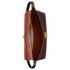 Coach Chelsea 30 Chiusura a Pressione Fodera in Scamoscio Tasca con Zip Borsa a Spalla in Pelle a Grana Naturale Grande Borsa a Spalla da Donna Marrone Acero CDS58-B4MPL
