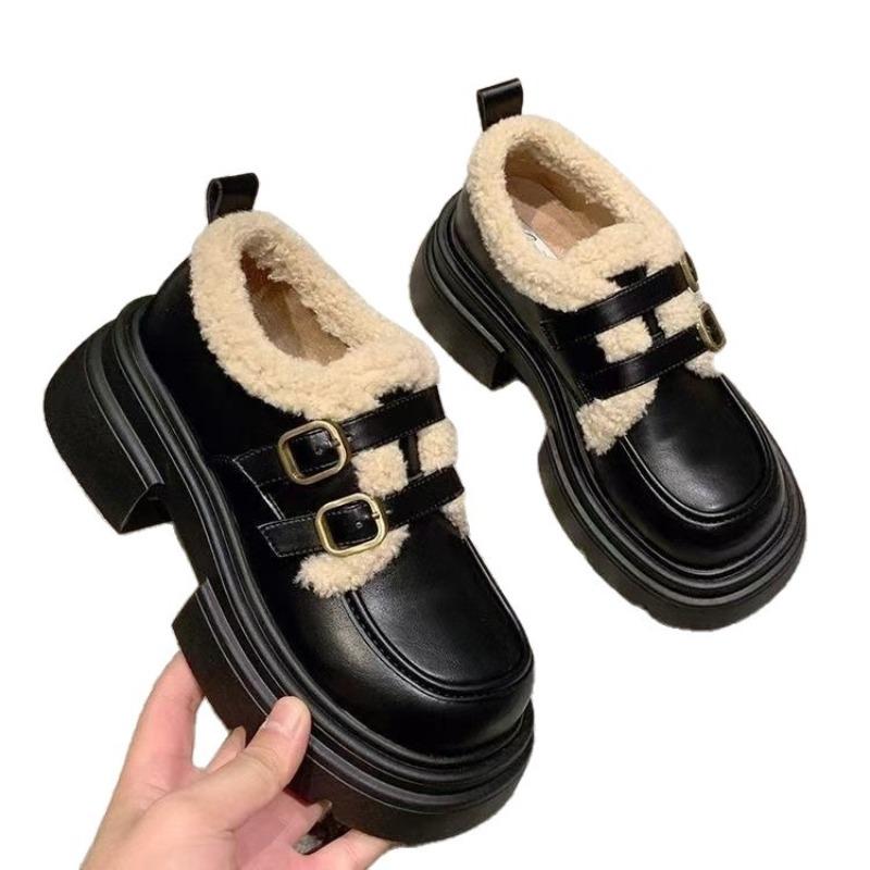 Winter Boots for Women Cotton Shoes with Thick Women's Ankle Boots Outdoor Wear Comfortable and Warm At Home Women's Footwear