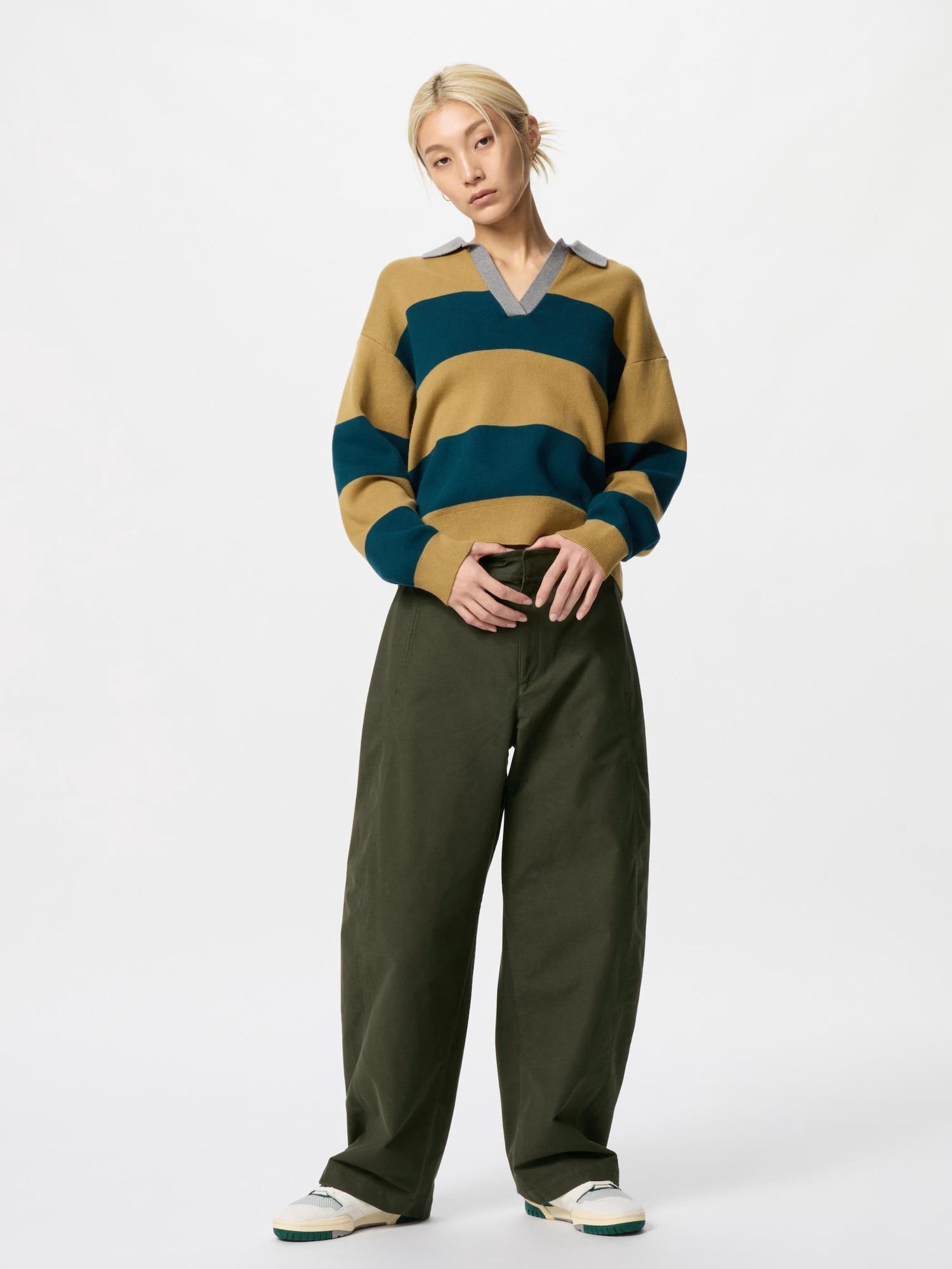 

Штаны Uniqlo Japan Jersey Barrel Leg 57 OLIVE/XXL