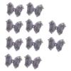 5 Layer Tulle Butterfly Applique Craft Kits with Crystal Droplet for Handmade Garment Hair Clip Project Accessory 10PCS