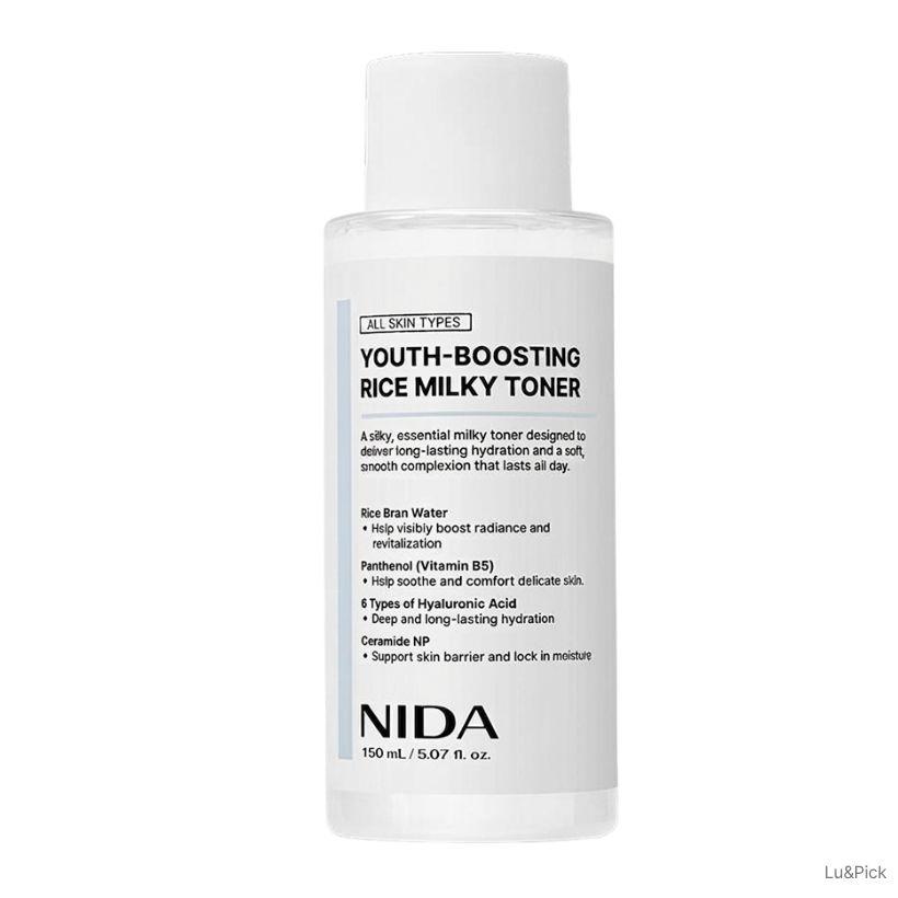 NIDA Youth-Boosting Rice Milky Toner 150ml (+Free gift)