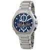 Bulova Herren-Quarz-Silberuhr 96B349