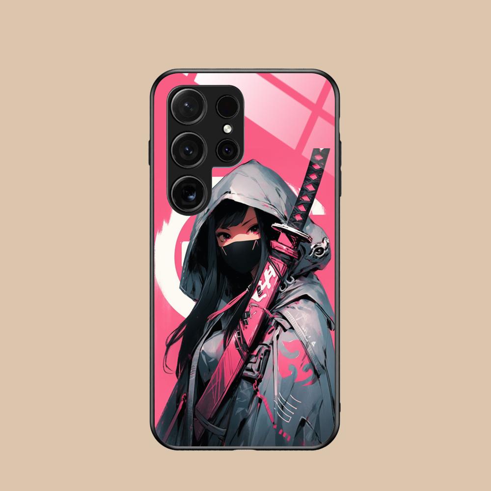 Anime-Mädchen Handyhülle für Samsung Galaxy S26 S25 S24 S23 S22 S21 S20 Note20 Plus FE Ultra Glas Bunte Hülle