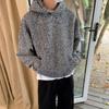 Hooded Sweatshirt Texture Women Vintage 2024 Autumn Y2k Loose Long Sleeves Pocket Hoodie Tops Chic Luxury High Quality Pullover