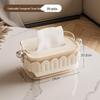 Cream Style Desktop Tissue Box
