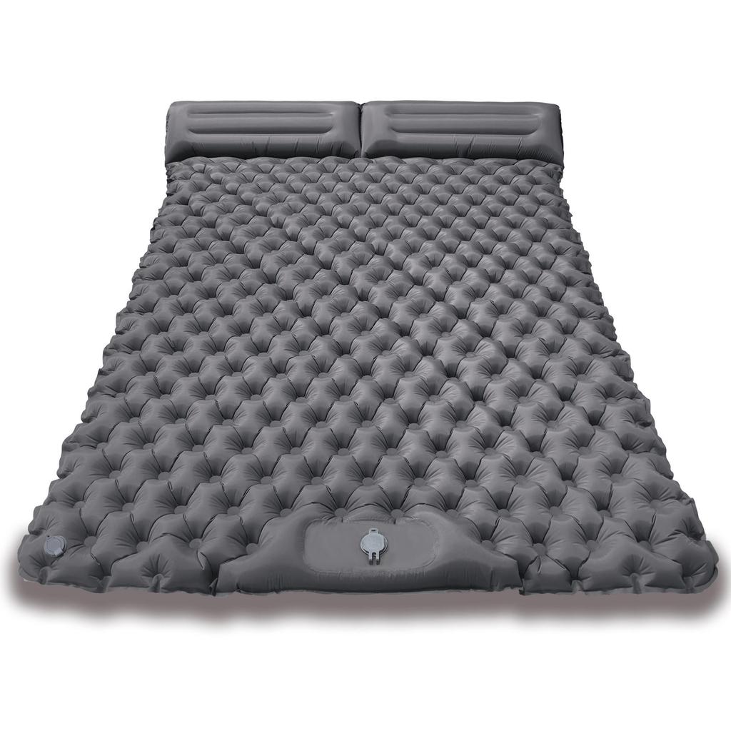 Ultralight Portable TPU Inflatable Camping Pad - Moisture-Proof, Single/Double, Foot-Press Design