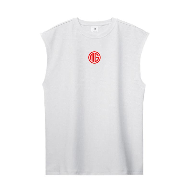 Muscleguys Muži Letní Kulturistika Fitness Tílka Breathable Men Gymnastika Tréninková košile