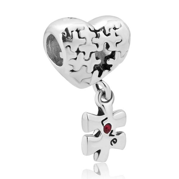 1PC Blue Evil Eye Hamsa Hand of Fatima Dangle Charm Hanging Pendant Fits European Bracelet Necklace