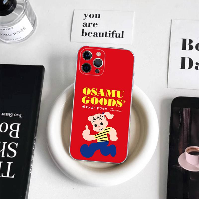 Fashion Osamu Goods Phone Case For IPhone 11 13 16 12 17 14 15 Pro Max Plus Soft Clear Back Cover Coque