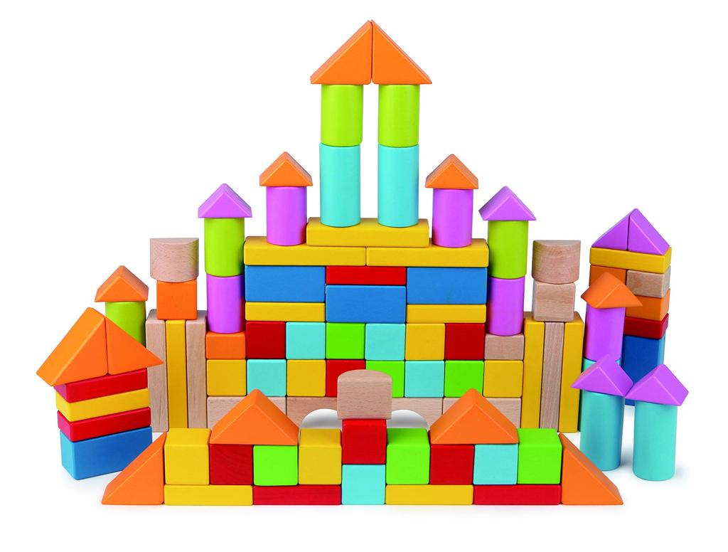 Hape Evropské barevné stavební kostky 101 E8247