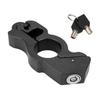 Motorcycle Lock Handlebar Grip Aluminum Protective Horn Lock for Braking SecurityBlack