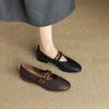 Fashion New Spring/autumn Genuine Leather Women Shoes Round Toe Mary Jane Shoes for Women Fashion Belt Buckle Low Heel Women Pumps