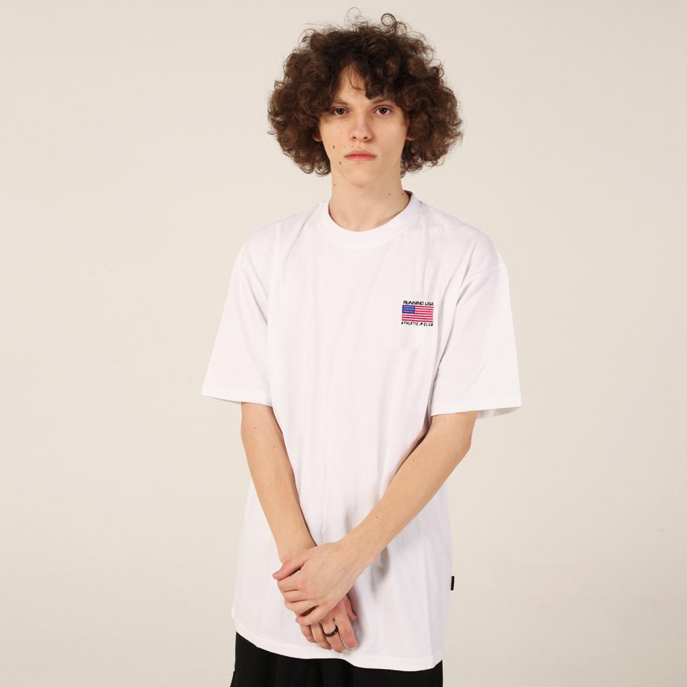 Respect Running Usa Athletic Club Tee (White) L