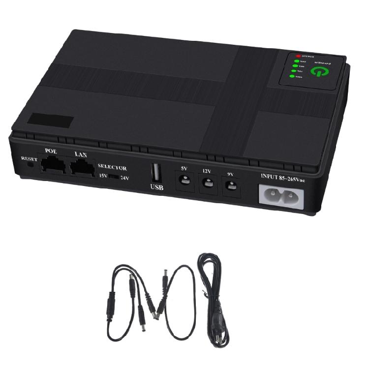 10400mAh Mini UPS 5V 9V 12V Battery Backup Portable Uninterruptible Power Supply