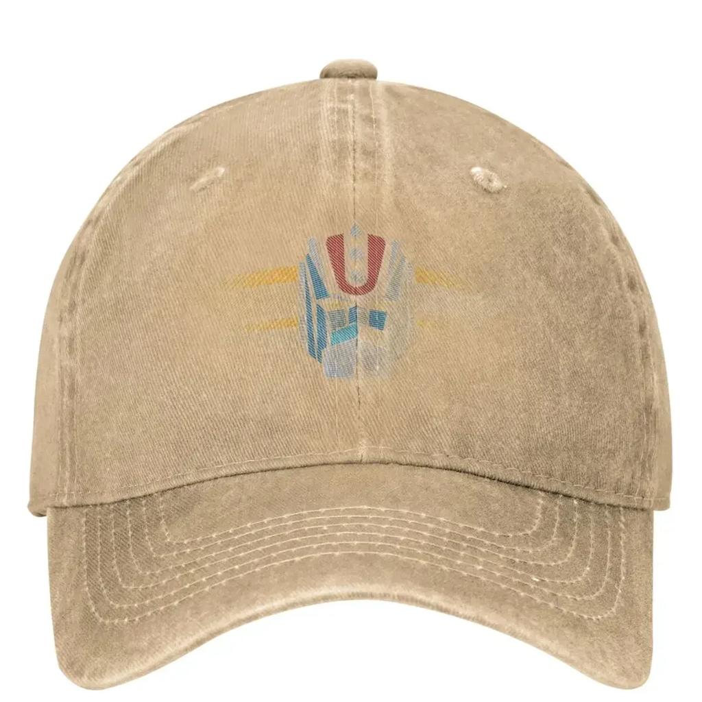 Robot Grendizer Washed Baseball Cap Unisexga Casual Trucker Hat Summer Women Unisex Kpop Rock Design Snapback Cap