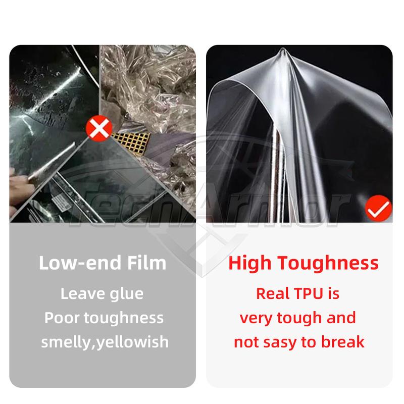 TPU Car Headlight Protective Film For Toyota Vellfire 2023-24 Transport & Smoke Anti-Scratch Auto External Accessorie Auto Parts.