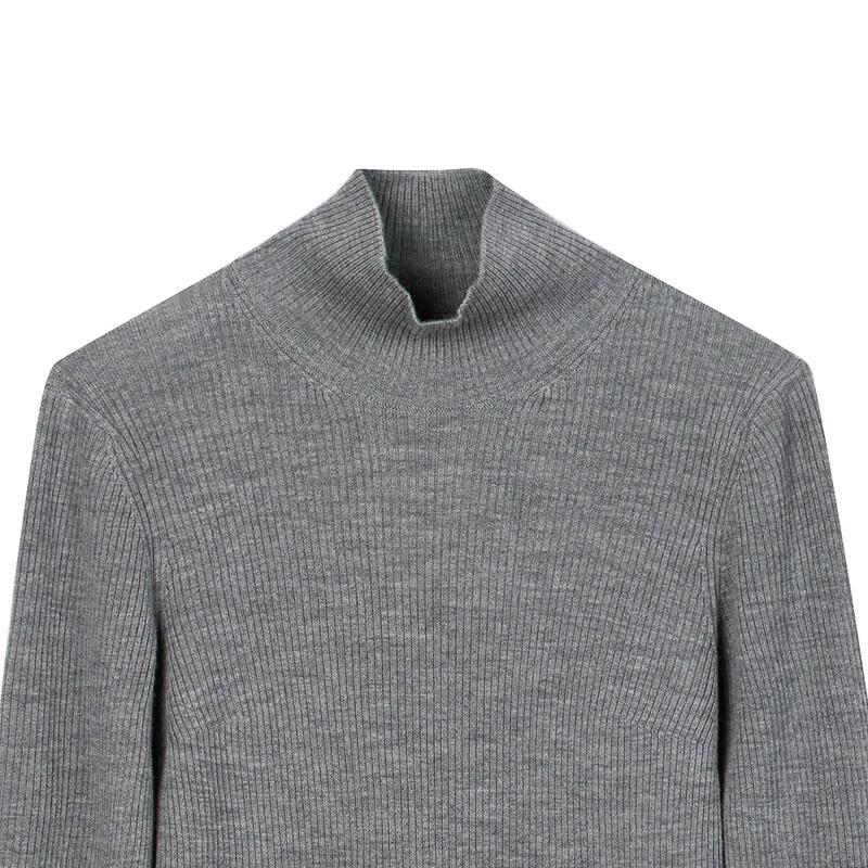 LESS Women's 2024 Winter Slim-Fit High-Neck Sweater