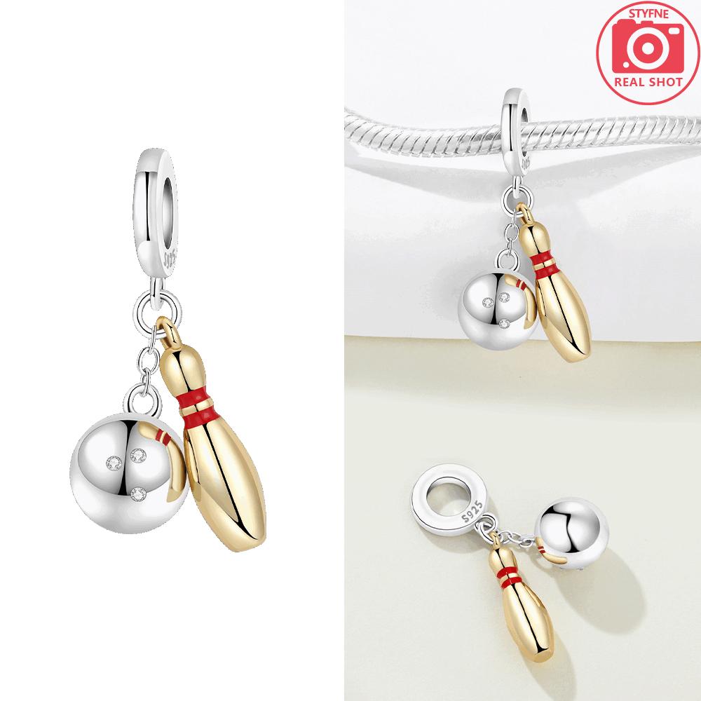 

Authentic Original Copper Metal Bowling Ball Pendant Bead Component Globe Table Tennis Travel Airplane Pendant Bead Component Bead Components