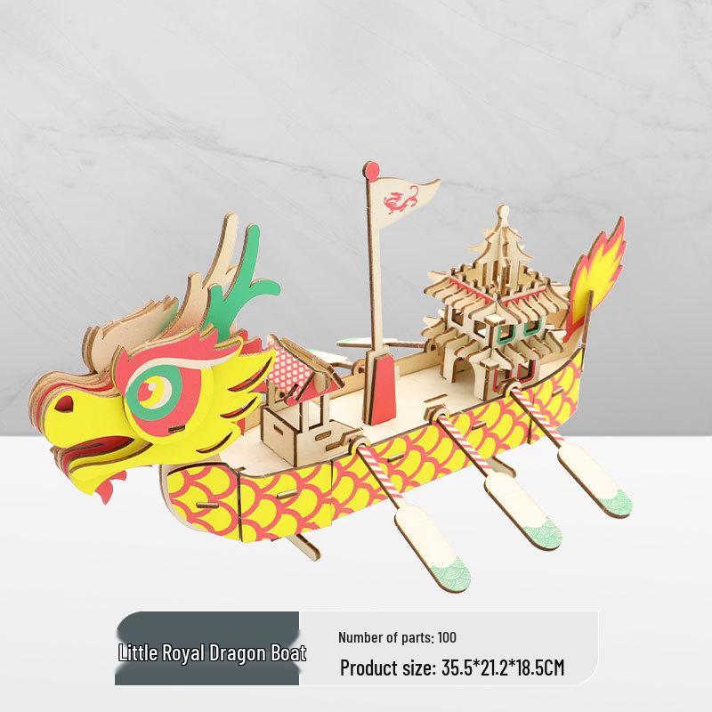 Wooden 3D Military Puzzle Model - Educational DIY Toy for Boys