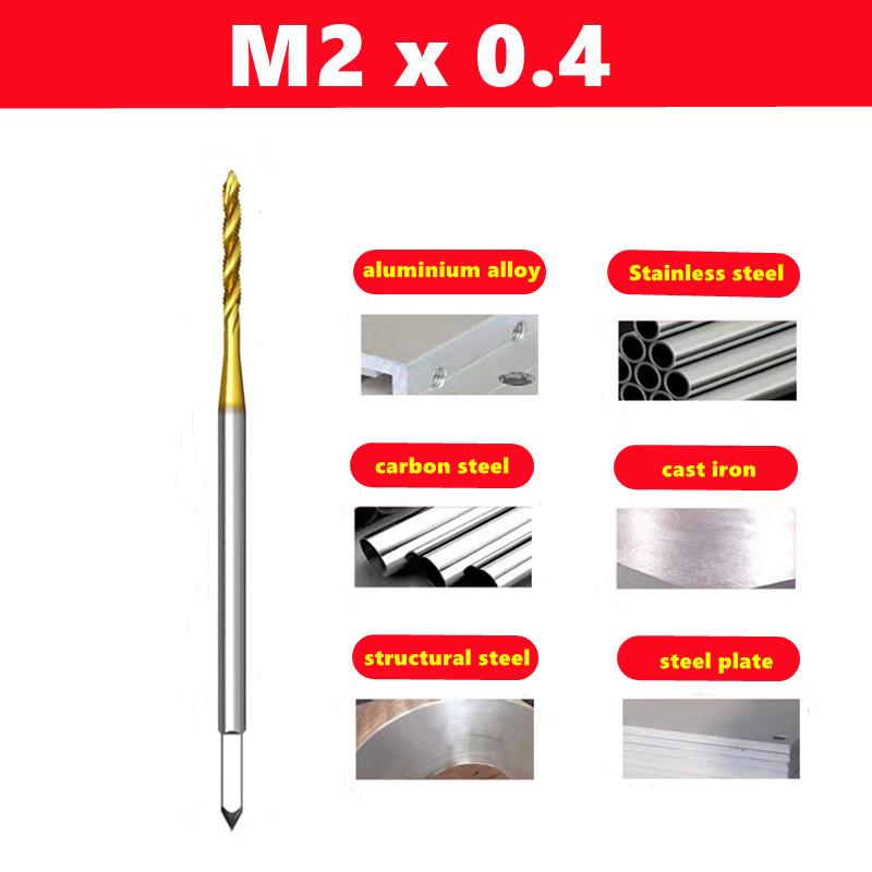 1pcs spiral groove machine tapM2-M36 HSS titanium coating , used for stainless steel internal thread tapping and drilling tools