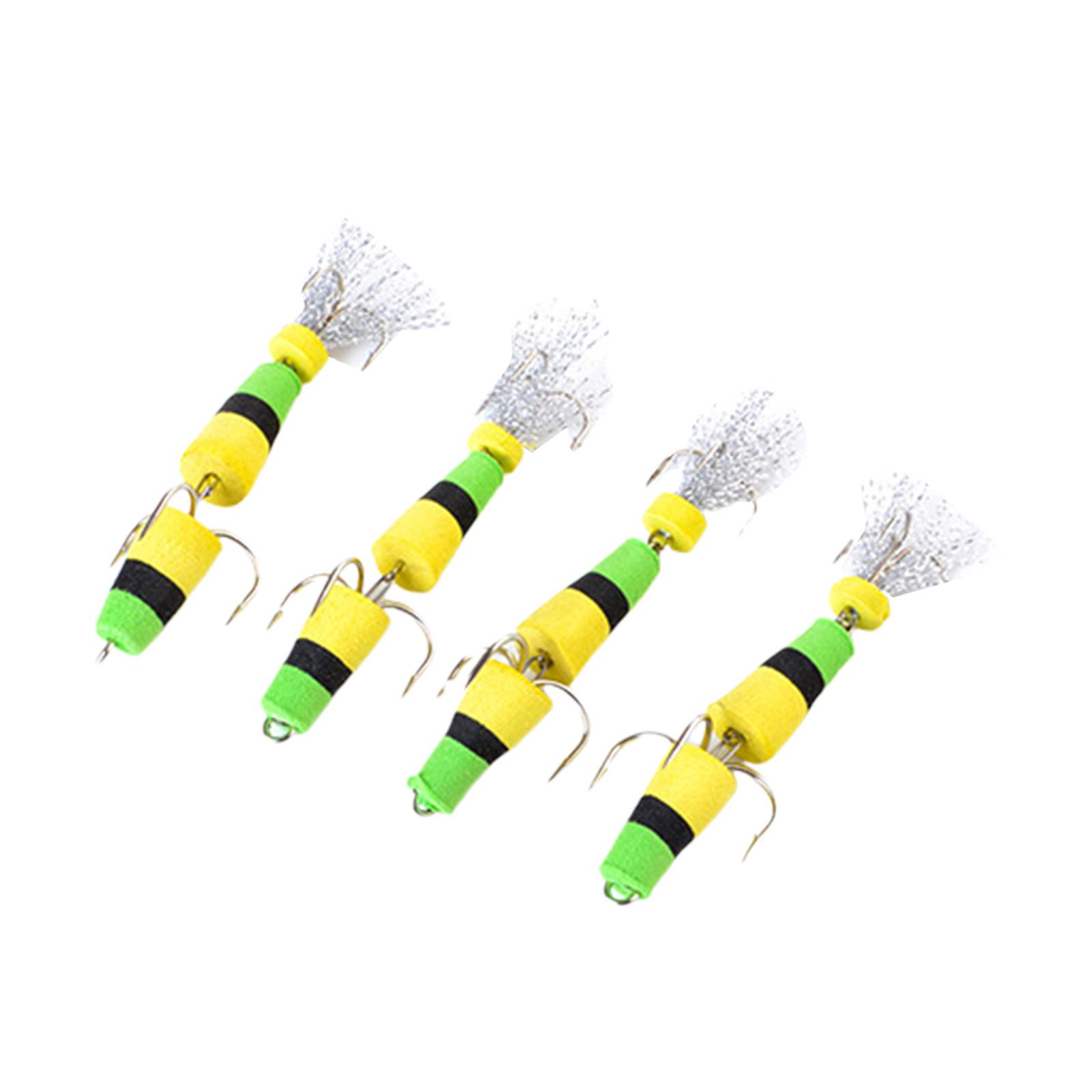 

4 шт. мягкие поролоновые рыболовные приманки Swimbait Jig Hook поплавки Плотность поролоновые приманки Swim с 2 тройными крючками Искусственные приманки 21