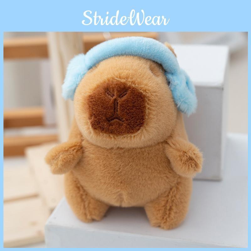Plush Toy Capybara Keychain Backpack Charm Stress Relief Gift For Kids Teens