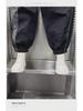 2024 Men's Spring/Autumn Loose Harem Pants with Elastic Waist and Contrast Cuffs