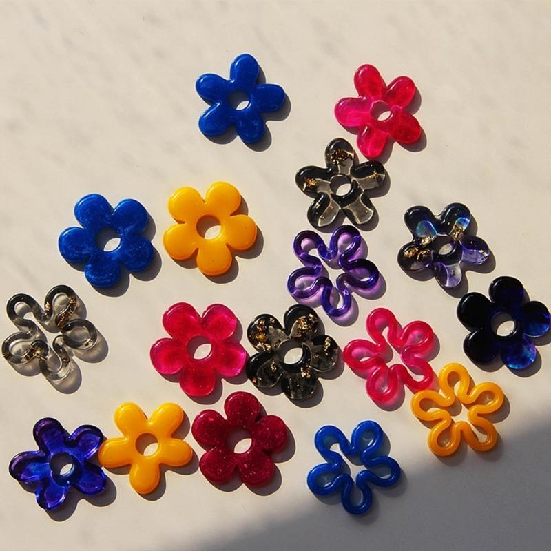 Crystal Flower Charm Silicone Mold for  Necklace Jewelry Crafts Making Exquisite Handmade Floral Pendant Resin Mould