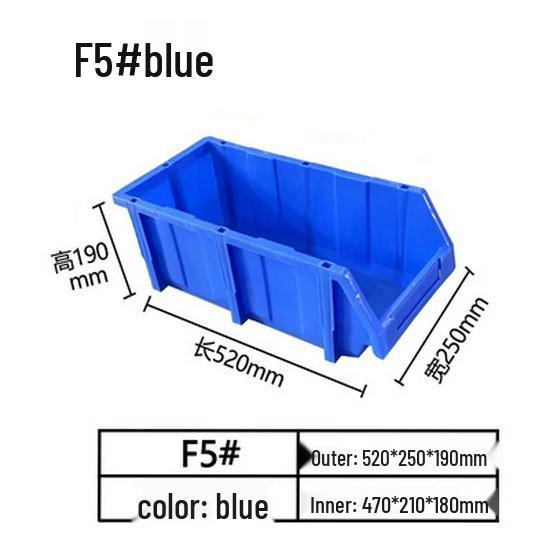Modulare Kunststoffteile- und Werkzeugaufbewahrungsbox mit schräger Öffnung