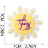 Thank You For Your Inspiration, Embroidery Cloth Sticker, Clothes Decoration, Positive Energy Towel Embroidery, Sun Pattern Patch Sticker, Ironing.